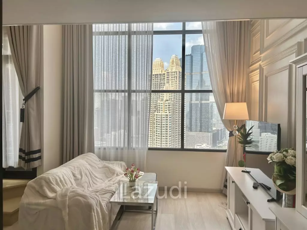39 sqm loft-style 1 bedroom condo on 29th floor at Knightsbridge Prime Sathorn Bangkok