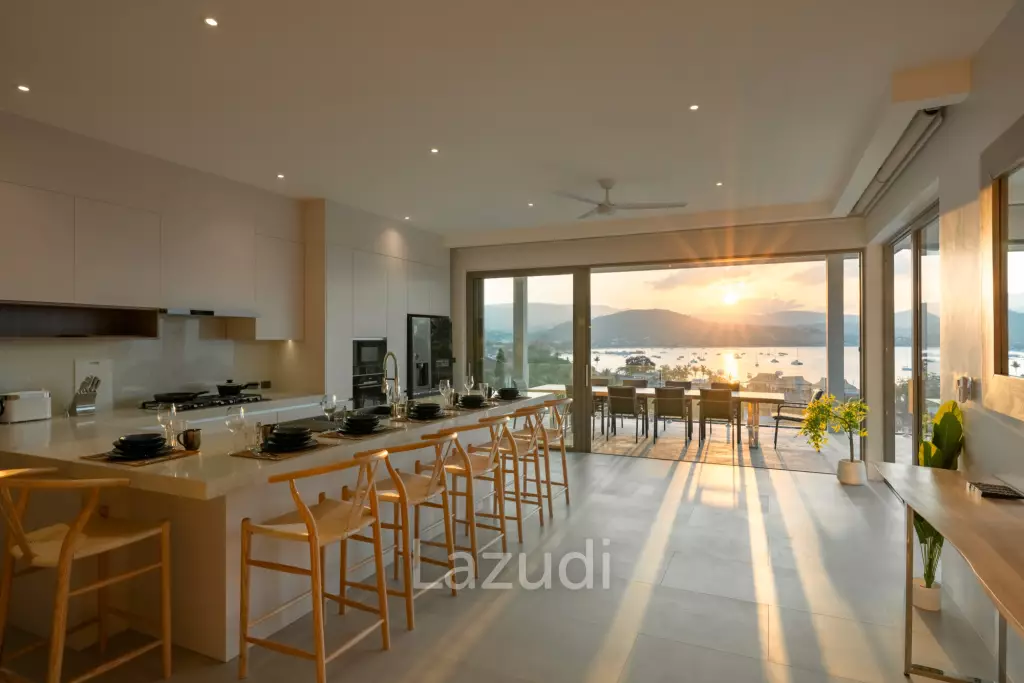 Brand New 4-Bed Villa in Bang Rak with Sea and Sunset View