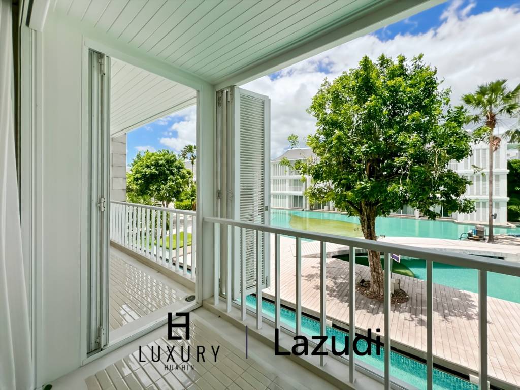 คอนโดรีโนเวทใหม่ 2 ห้องนอน วิวสระ ใน Malibu