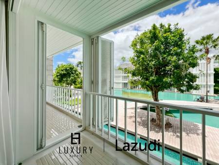 คอนโดรีโนเวทใหม่ 2 ห้องนอน วิวสระ ใน Malibu