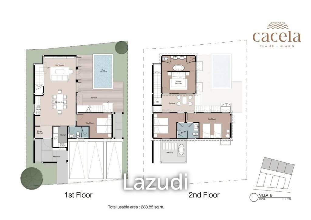 283 sqm Mediterranean Pool Villa in Bang Kao Cha-Am | Cacela Cha Am - Hua Hin