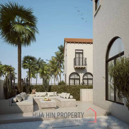 283 sqm Mediterranean Pool Villa with Rooftop Sea View in Bang Kao Cha-Am