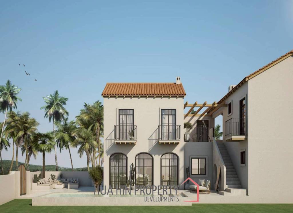 283 sqm Mediterranean Pool Villa with Rooftop Sea View in Bang Kao Cha-Am