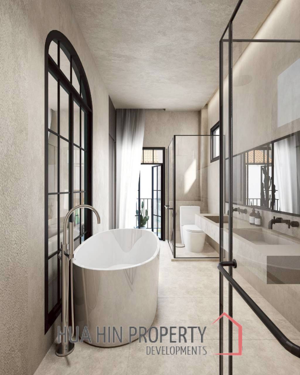 283 sqm Mediterranean Pool Villa with Rooftop Sea View in Bang Kao Cha-Am