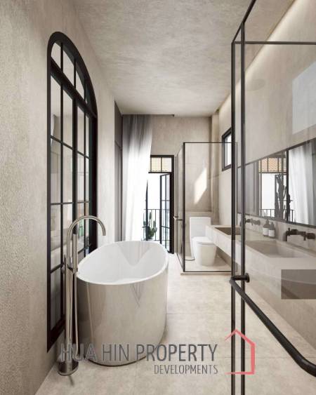 283 sqm Mediterranean Pool Villa with Rooftop Sea View in Bang Kao Cha-Am