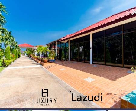 Resort complex with villa and 4 separate bungalows in Cha Am