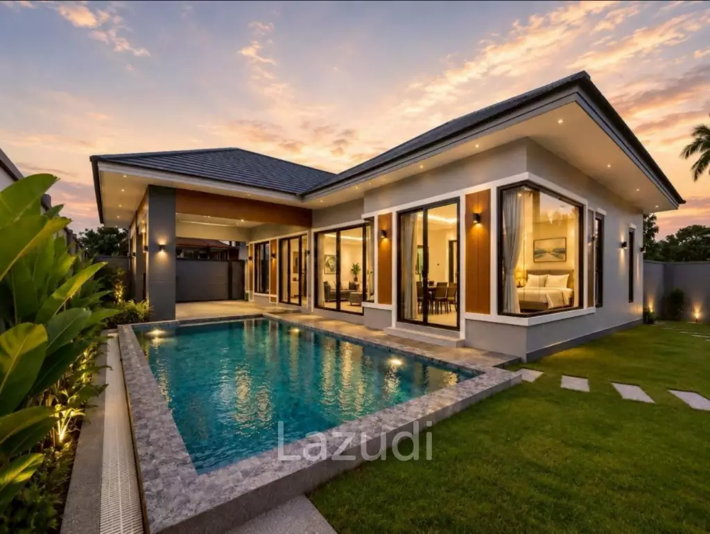 Luxury 3-Bedroom Private Pool Villa for Sale in East Pattaya