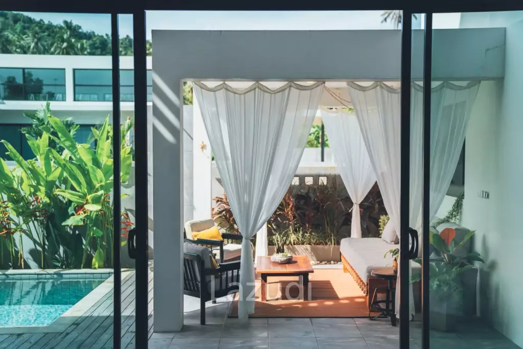 Stylish 2-Bedroom Villa with Private Pool & Roof Terrace – Mae Nam
