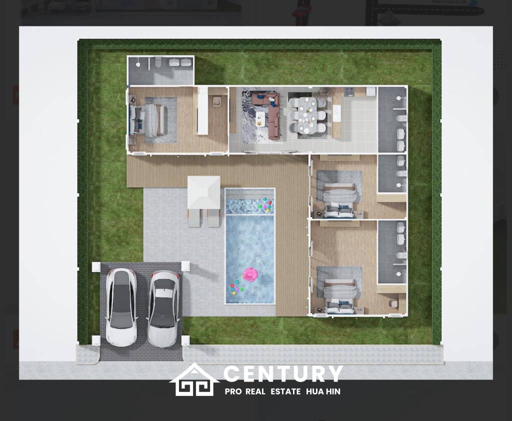 224 sqm modern pool villa in Hin Lek Fai Hua Hin