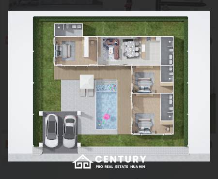 224 sqm modern pool villa in Hin Lek Fai Hua Hin