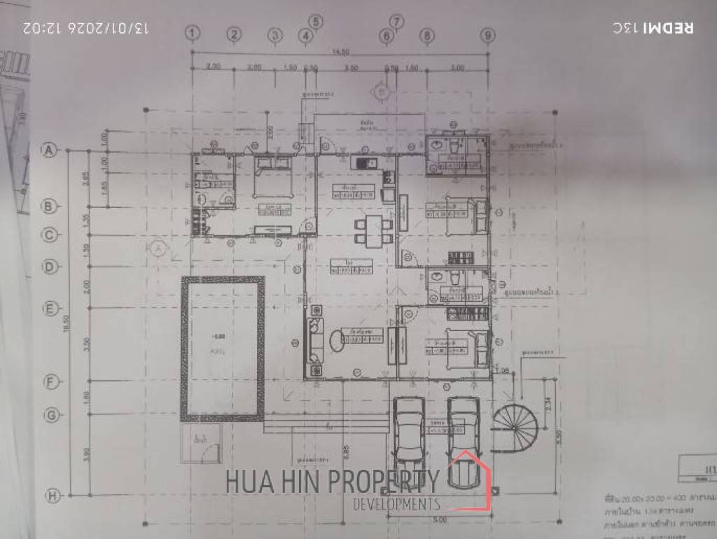 Modern 227 sqm Pool Villa in Villa Vista Thap Tai Hua Hin