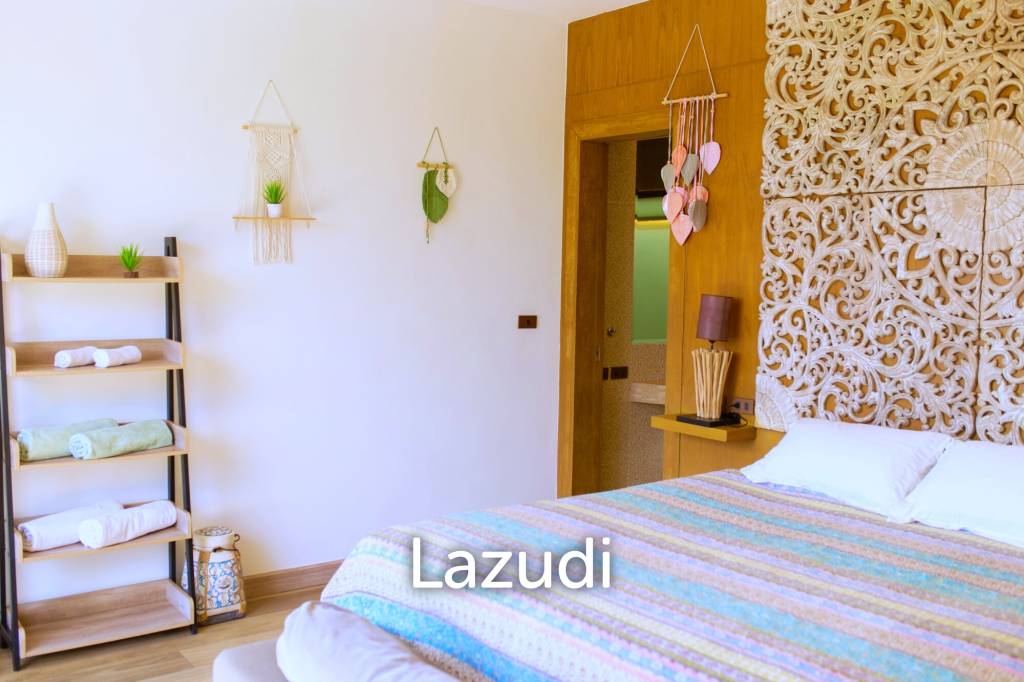 3 bedrooms pool villa in Soi Khaopra Bophut with panoramic mountains view and partial sea view