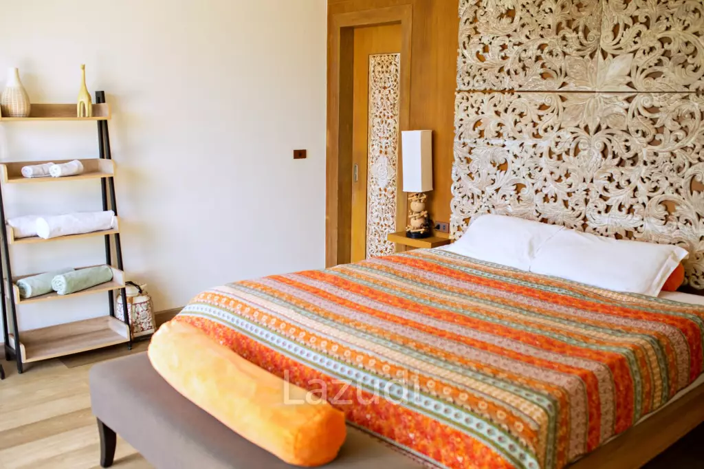 3 bedrooms pool villa in Soi Khaopra Bophut with panoramic mountains view and partial sea view
