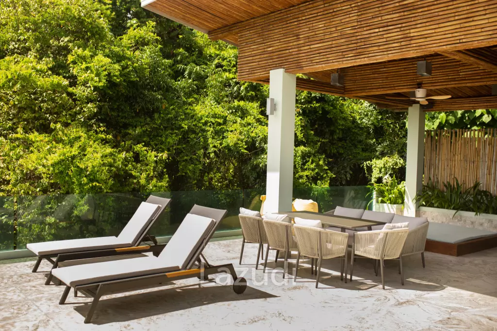 3 bedrooms pool villa in Soi Khaopra Bophut with panoramic mountains view and partial sea view