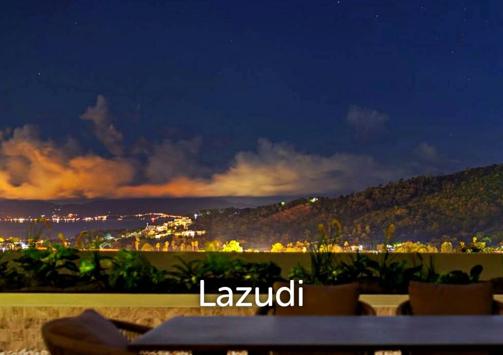 3 bedrooms pool villa in Soi Khaopra Bophut with panoramic mountains view and partial sea view