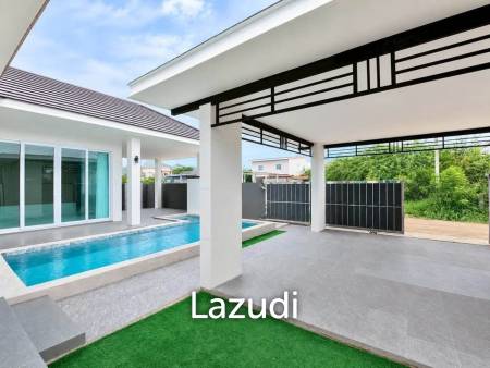 MODERN POOL VILLA  ON SOI 102 : 3 bed prime city location