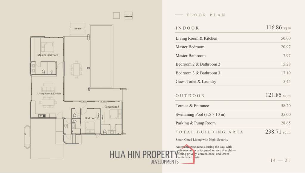 238 sqm modern pool villa in Hin Lek Fai Hua Hin