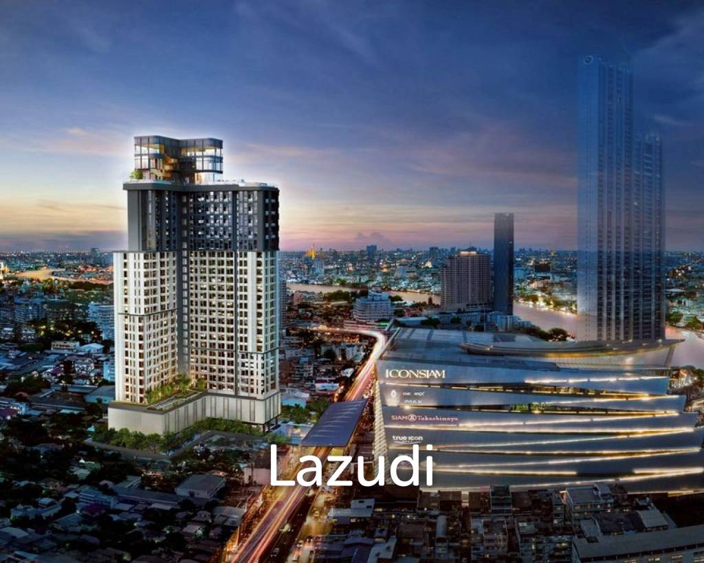 43.5 sqm high floor condo at Rhythm Charoennakhon Iconic Khlong San Bangkok