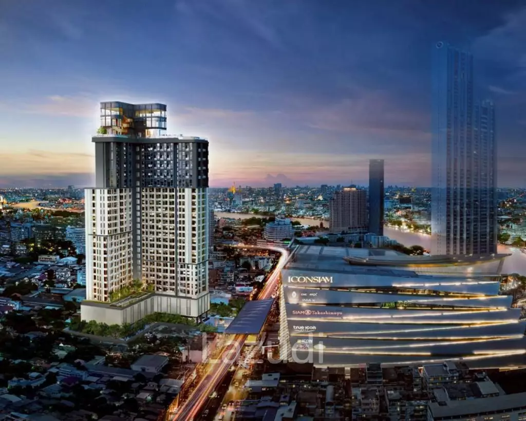 43.5 sqm high floor condo at Rhythm Charoennakhon Iconic Khlong San Bangkok