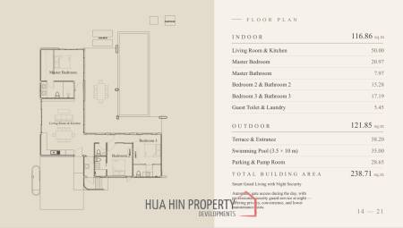 238 sqm modern pool villa in Hin Lek Fai Hua Hin