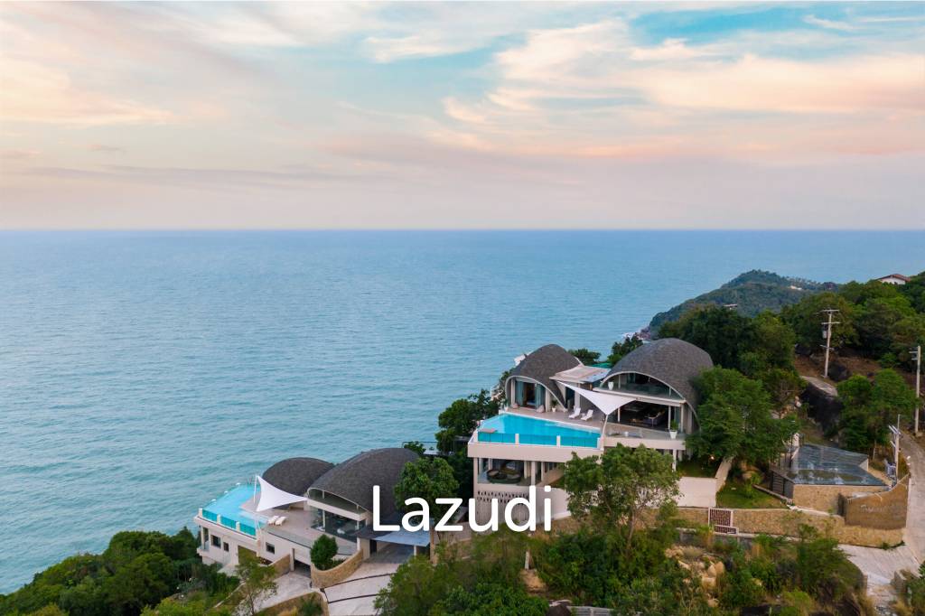 Ultimate Panoramic Ocean View Estate Near Coral Cove Beach | Two Luxury Villas with Five Sea View Land Plots