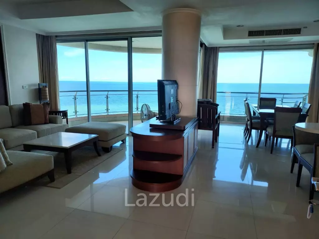 Stunning Beachfront Living: 3-BR Condo with 180° Sea Views