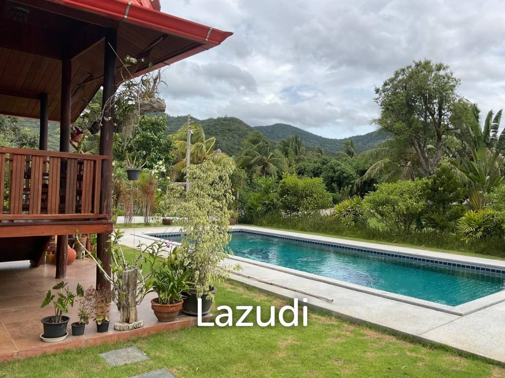 2 Storey Thai Style house with big land plot at Kuiburi