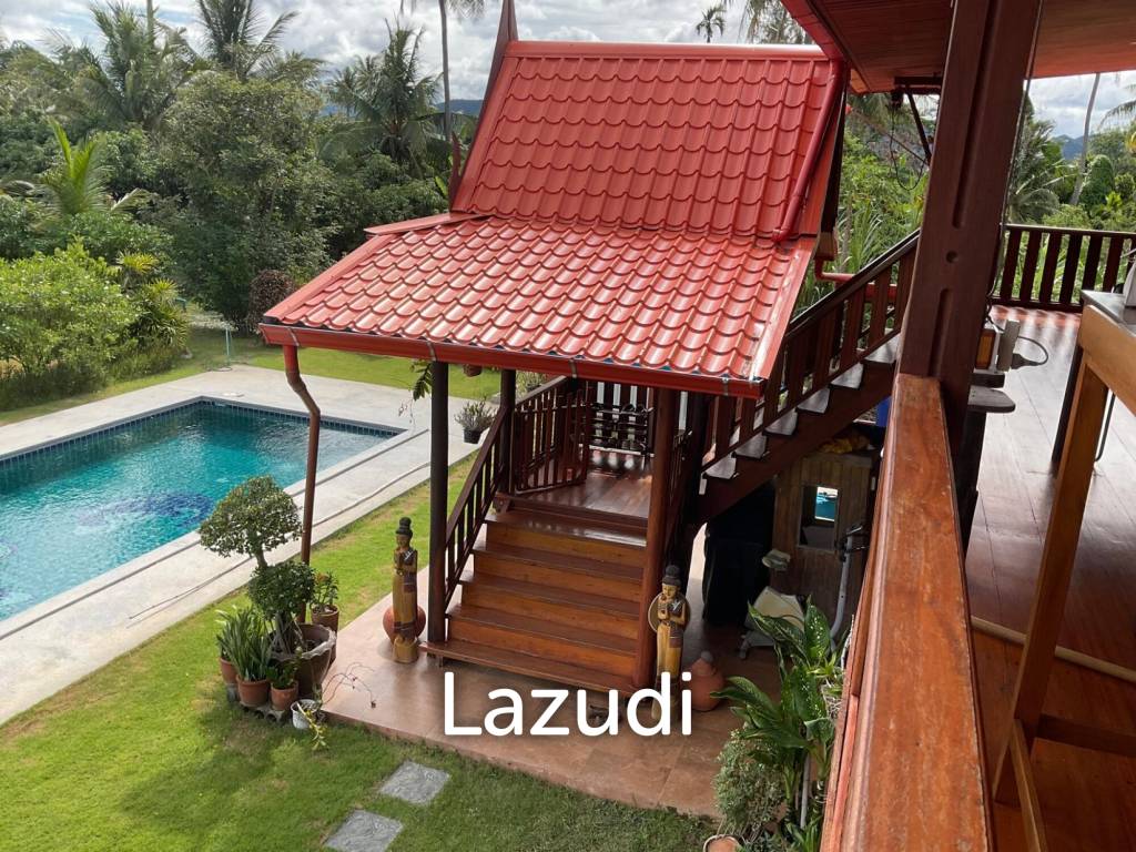 2 Storey Thai Style house with big land plot at Kuiburi