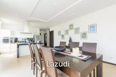 THE SPIRIT : Beautiful 3 Bed pool Villa with Sea Views on private corner double plot next to Mountain