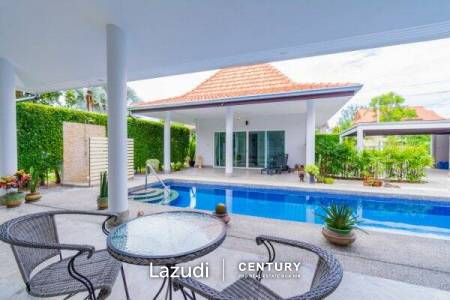 ROYAL GARDENS : 3 bed pool villa on large land plot with feature Lake