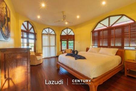 CRYSTAL VIEW : Spacious 4 Bed private pool villa is only 5 minutes from Hua Hin town centre