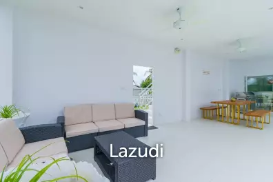 Well Designed Modern 4 Bed pool Villa on large land plot and near the beach.