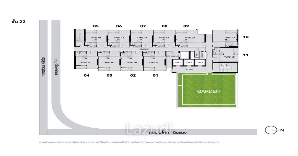 1 Bed 1 Bath 35 SQ.M Chewathai Residence Asoke