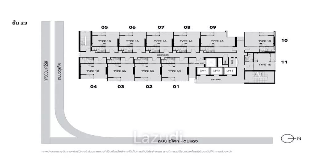 1 Bed 1 Bath 35 SQ.M Chewathai Residence Asoke