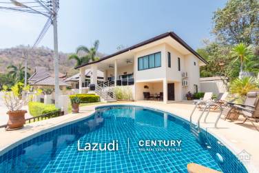 HUA HIN HORIZON : WELL DESIGNED + NEAR TOWN 5 BED POOL VILLA