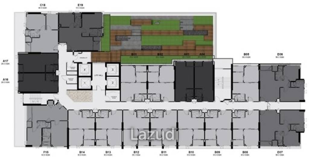 2 Bed 2 Bath 56 SQ.M. Rhythm Rangnam