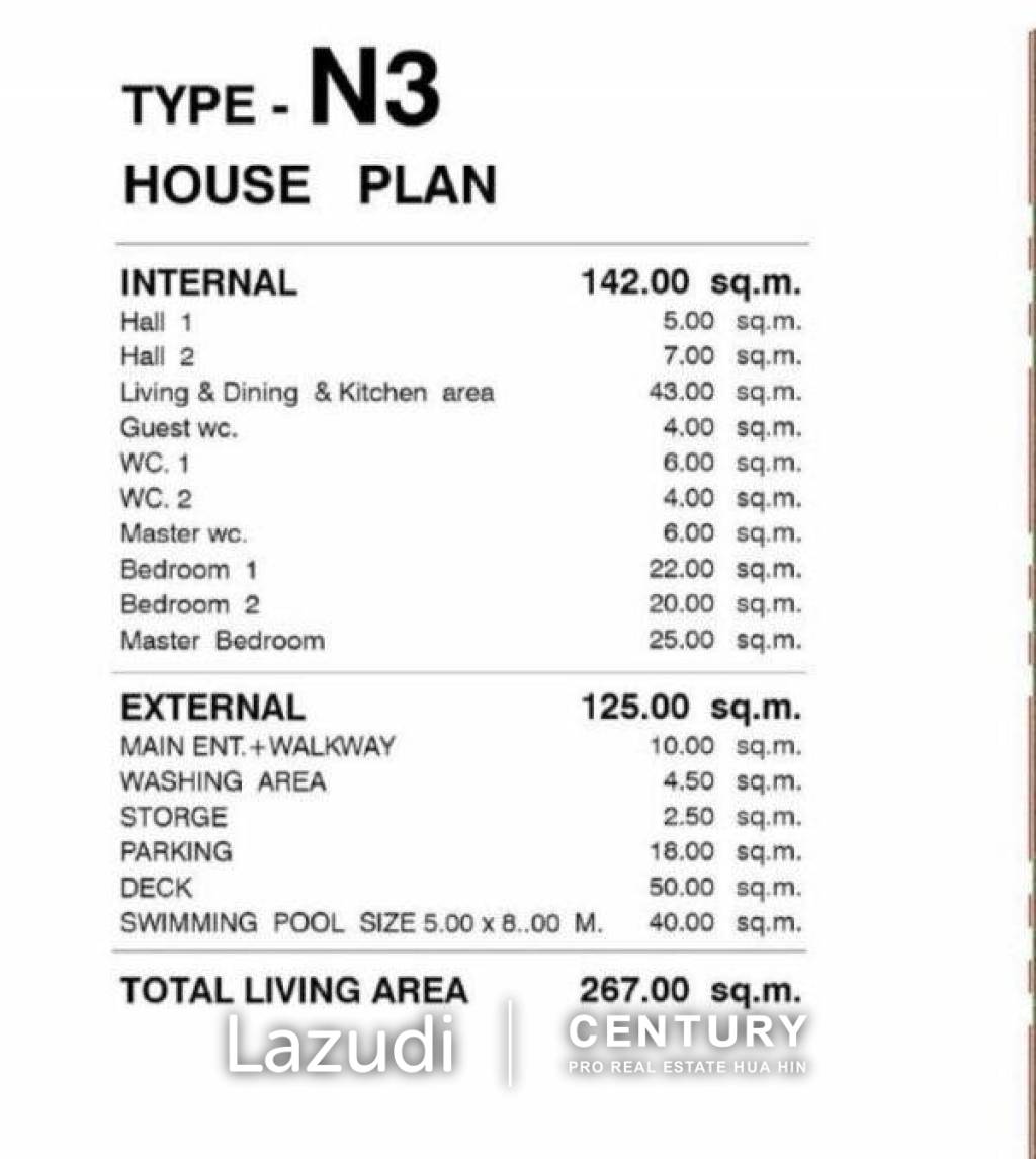 PANORAMA BLACK MOUNTAIN - VILLA TYPE N3 (OFF-PLAN)