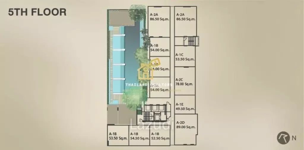 2 Bed 2 Bath 82.50 SQ.M. Quattro by Sansiri