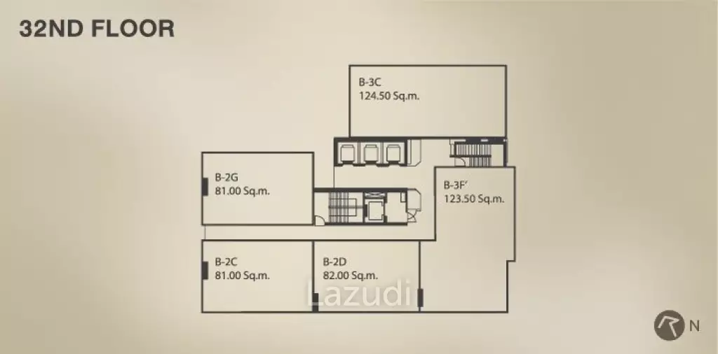 2 Bed 2 Bath 82.50 SQ.M. Quattro by Sansiri