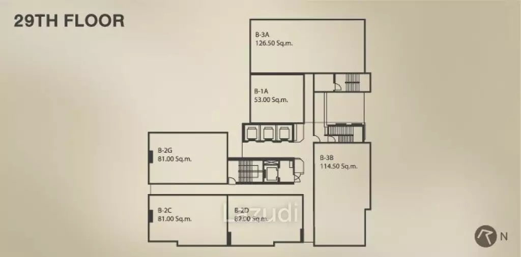 2 Bed 2 Bath 82.50 SQ.M. Quattro by Sansiri