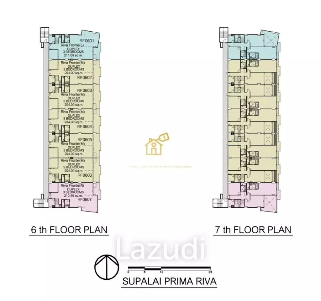 1 Bed 1 Bath 70.50 SQ.M. Supalai Prima Riva