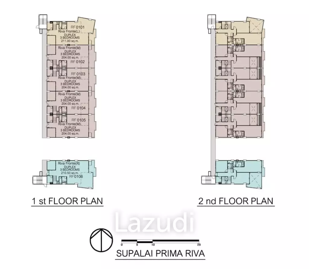 1 Bed 1 Bath 70.50 SQ.M. Supalai Prima Riva