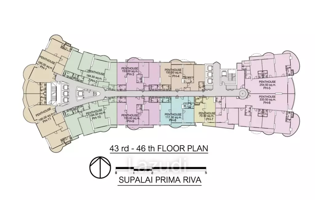1 Bed 1 Bath 70.50 SQ.M. Supalai Prima Riva