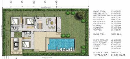 3 Bed 254SQM Sivana Gardens Pool Villas (Resale)