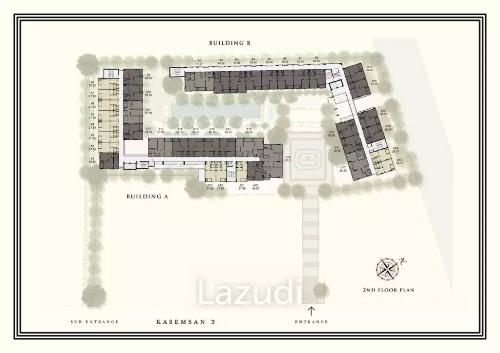 1 Bedroom 38.67 SQ.M The Reserve - Kasemsan 3
