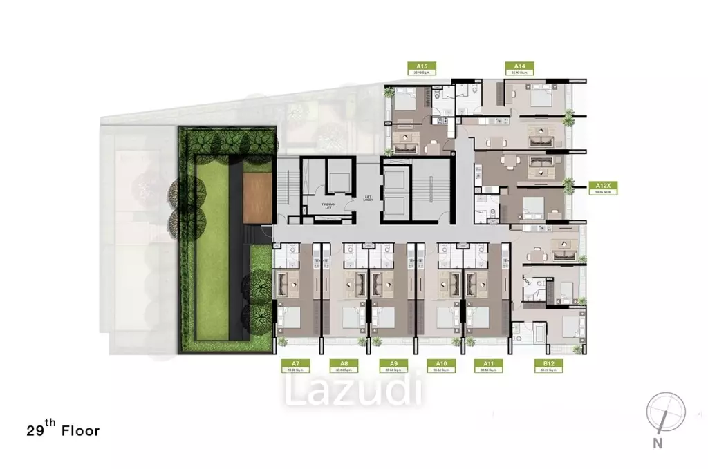1 Bedroom 1 Bathroom 35 SQ.M Noble Revo Silom