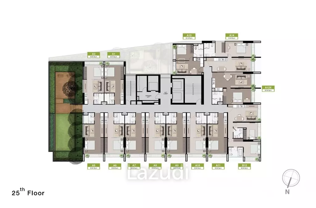 1 Bedroom 1 Bathroom 35 SQ.M Noble Revo Silom