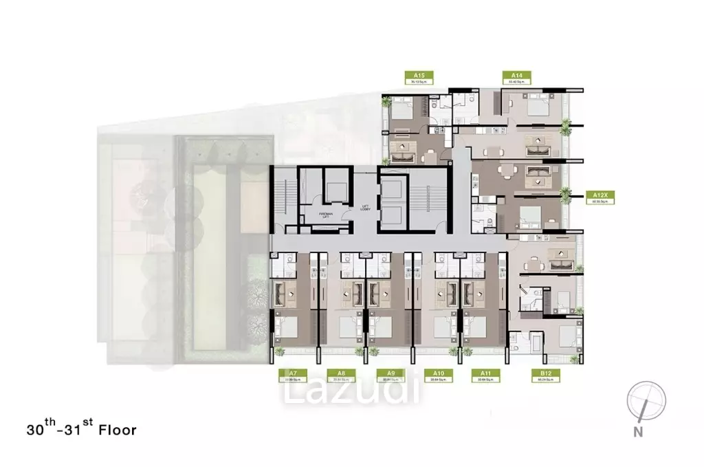 1 Bedroom 1 Bathroom 35 SQ.M Noble Revo Silom