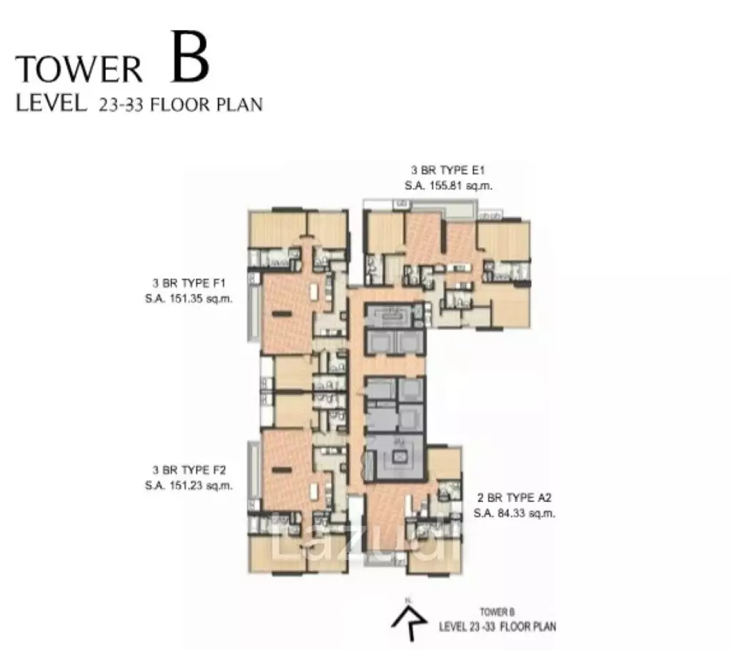 3 Bed 3 Bath 137 SQ.M. Aguston Sukhumvit 22