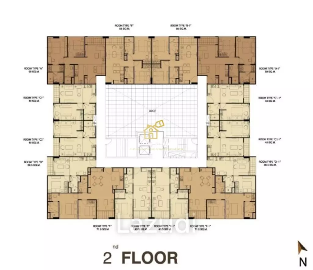 1 Bed 1 Bath 40.35 SQM Art @ Thonglor 25